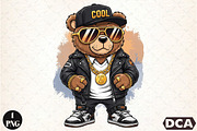 Hip Hop Bear Png, Funny, an Illustration by DreamCafeArt (Thumbnail 1 of 7)