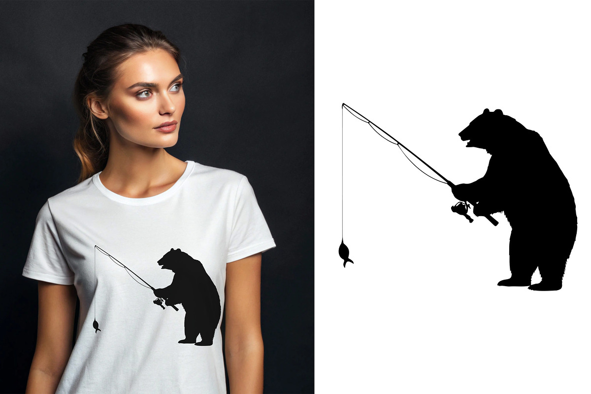 Wild Bear Silhouette Wildlife Animal, an Animal Illustration by Unique Design Team (Photo 4 of 5)