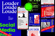 LOUDER - Urban Social Media Brand, a Social Media Template by Dirtytemp Studio (Thumbnail 1 of 12)