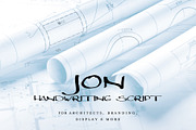 JON ARCHITECT SCRIPT FONT, a Script Font by MLT DESIGN LAB (Thumbnail 1 of 6)