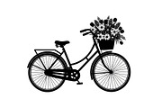 Flower Bicycle Silhouette Bundle, an Illustration by Gaye Art (Thumbnail 20 of 31)