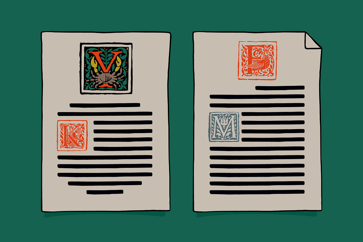 Medieval Beasts Initials, a Blackletter Font by kaer_shop (Photo 11 of 12)