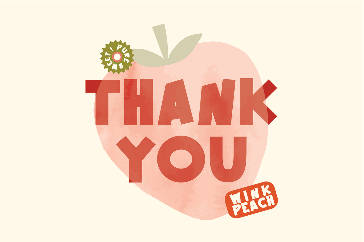 Winkpeach - Playful Handwritten Font, a Handwritten Font by Berdansabersama (Photo 9 of 9)