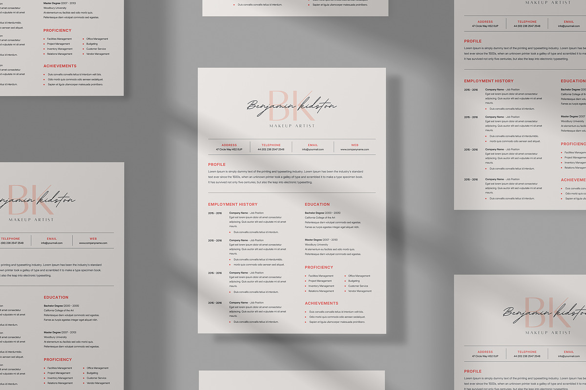 Modern Resume Template CV, a Resume Template by Theme Weavers (Photo 3 of 5)
