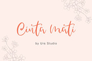 Cinta Mati Handwritting Font, a Handwritten Font by Urs Studio (Thumbnail 1 of 8)