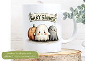 Halloween Baby Shower PNG & Patterns, a Seasonal Illustration by Nicole Branger Art (Thumbnail 17 of 23)