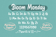 Bloom Monday - Rough Script, a Script Font by Letterhend Studio (Thumbnail 5 of 9)