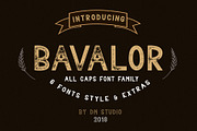 Bavalor - All Caps Font Family, a Sans Serif Font by Dm Studio (Thumbnail 1 of 9)