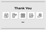 Payment and Bill Icons, an Outline Icon by Tekuni (Thumbnail 6 of 6)