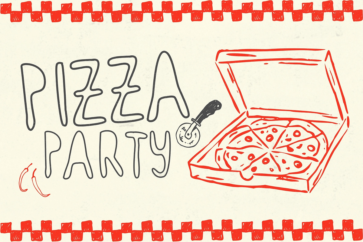 Snappy Sketch - Playful Outline, a Handwritten Font by HipFonts (Photo 6 of 9)