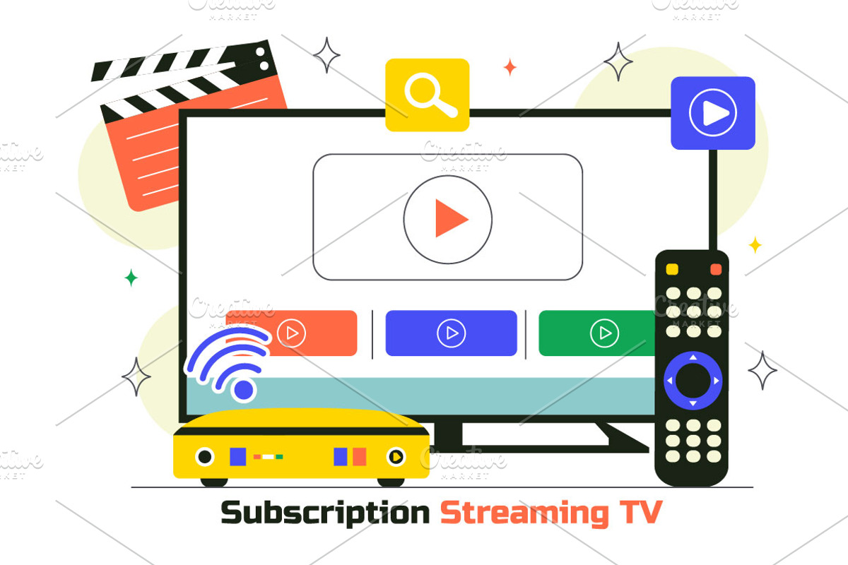 10 Online Subscription Streaming TV, a Technology Illustration by denayunebgt (Photo 4 of 4)