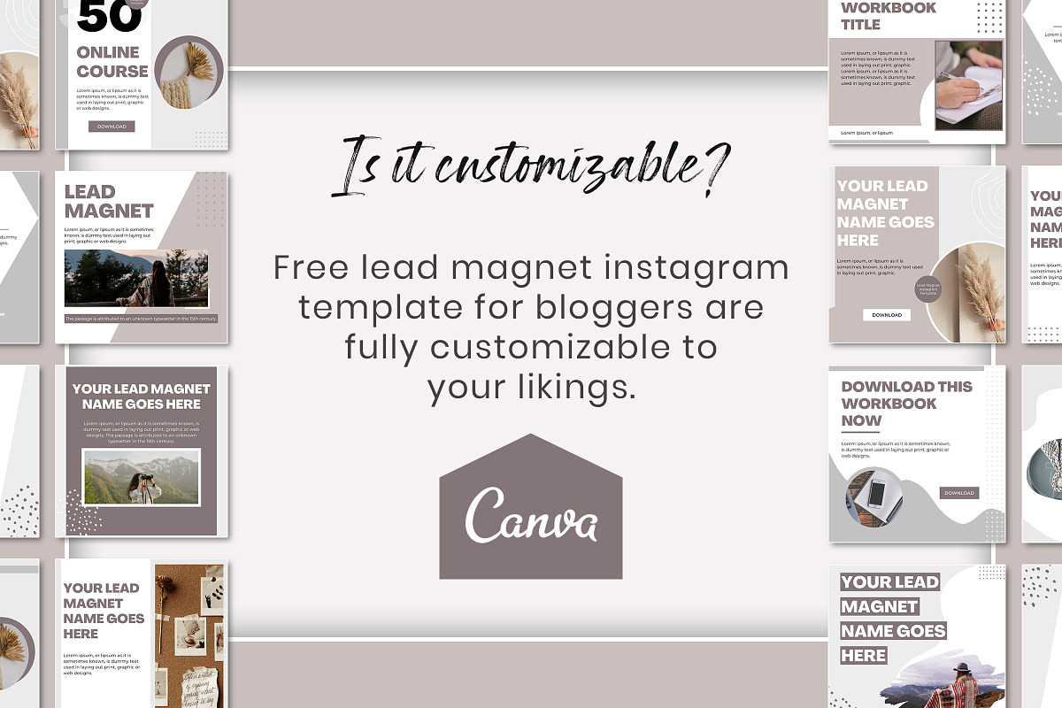 Lead Magnet Templates Canva, a Social Media Template by Snapybiz