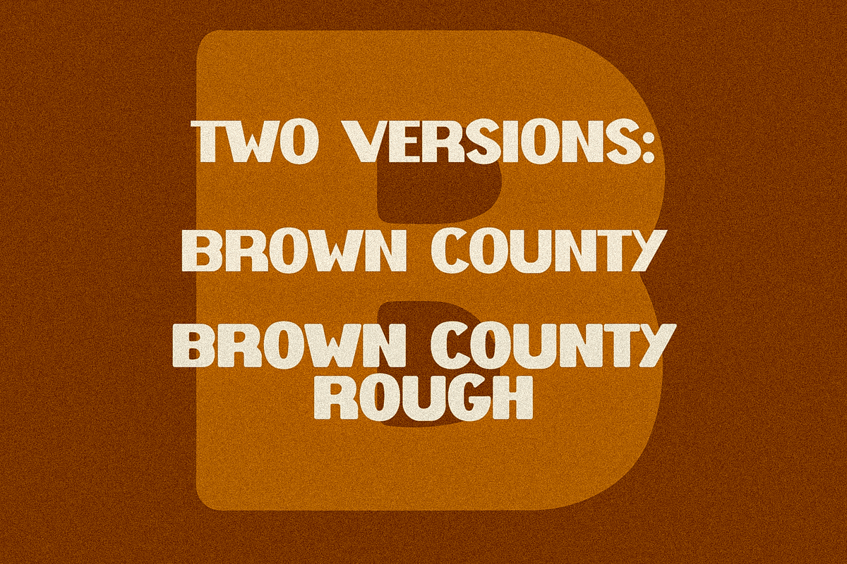 Brown County Hand Drawn Font, a Sans Serif Font by nickqtx (Photo 4 of 4)