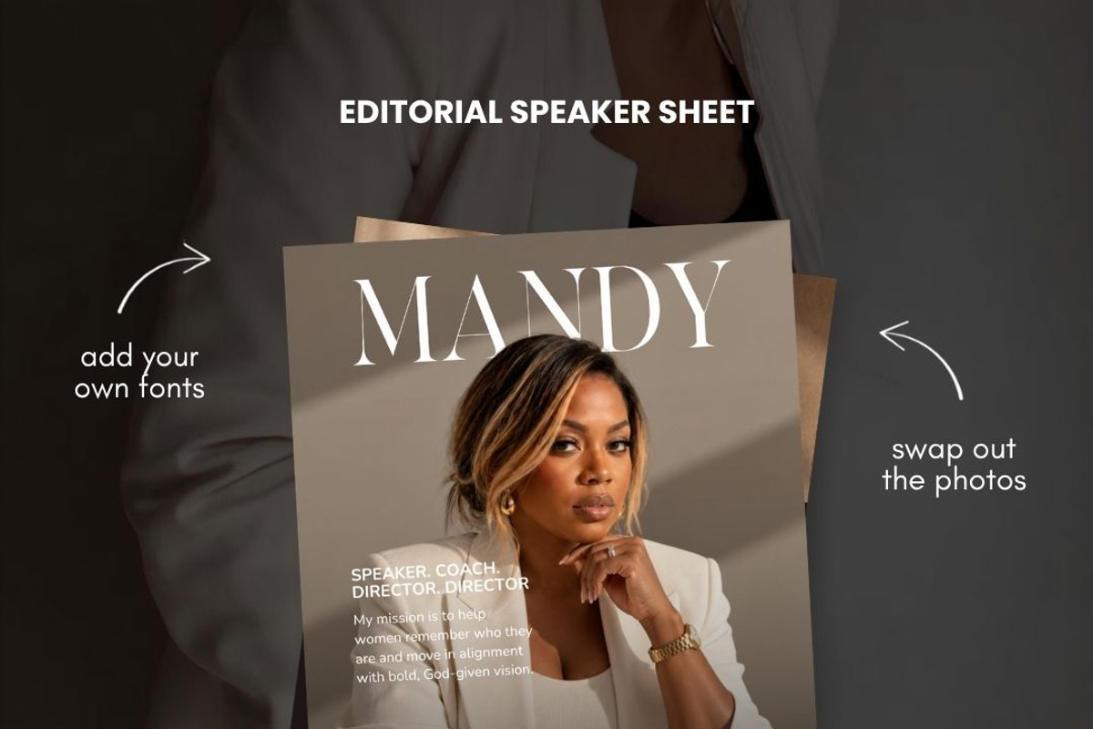 Melanin Speaker Canva Media Kit, a Presentation Template by JOA CREATIVE LAB (Photo 3 of 8)