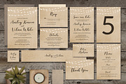 Brown Wedding Invitation Suite, an Invitation Template by Aarley Kaiven (Thumbnail 1 of 6)