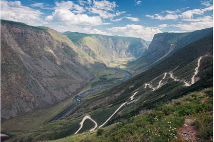 Altai mountain road pass, a Nature Photo by Jan Jack Russo Media