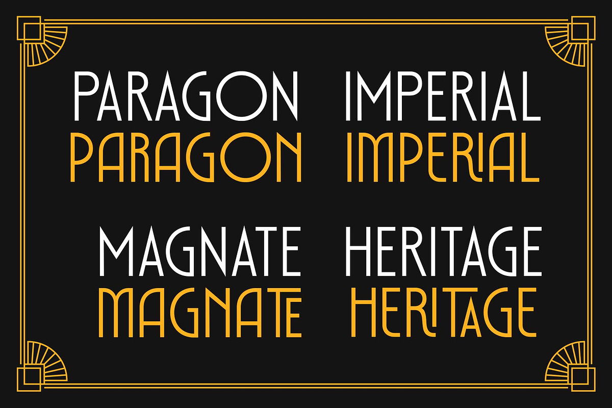 Art Deco Style - Emoritz, a Sans Serif Font by Novitype (Photo 11 of 14)