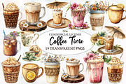 Boho Summer Coffee Time Clipart, an Illustration by Designworld (Thumbnail 1 of 5)