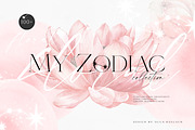 Watercolor Floral Zodiac, an Object Illustration by Olga Koelsch (Thumbnail 1 of 9)