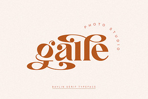 Bayllin Unique Serif Typeface