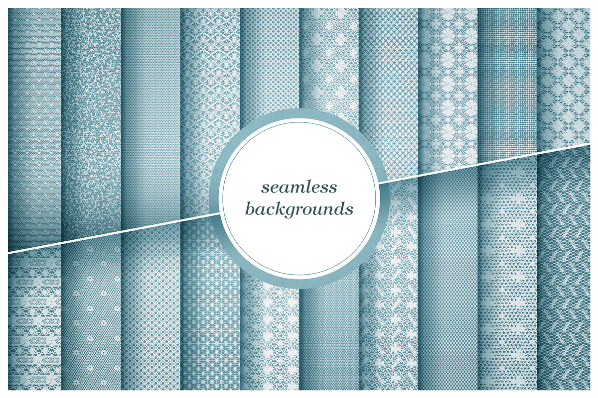 Digital Lace Borders & Backgrounds, a Decorative Illustration by digiful (Photo 6 of 6)