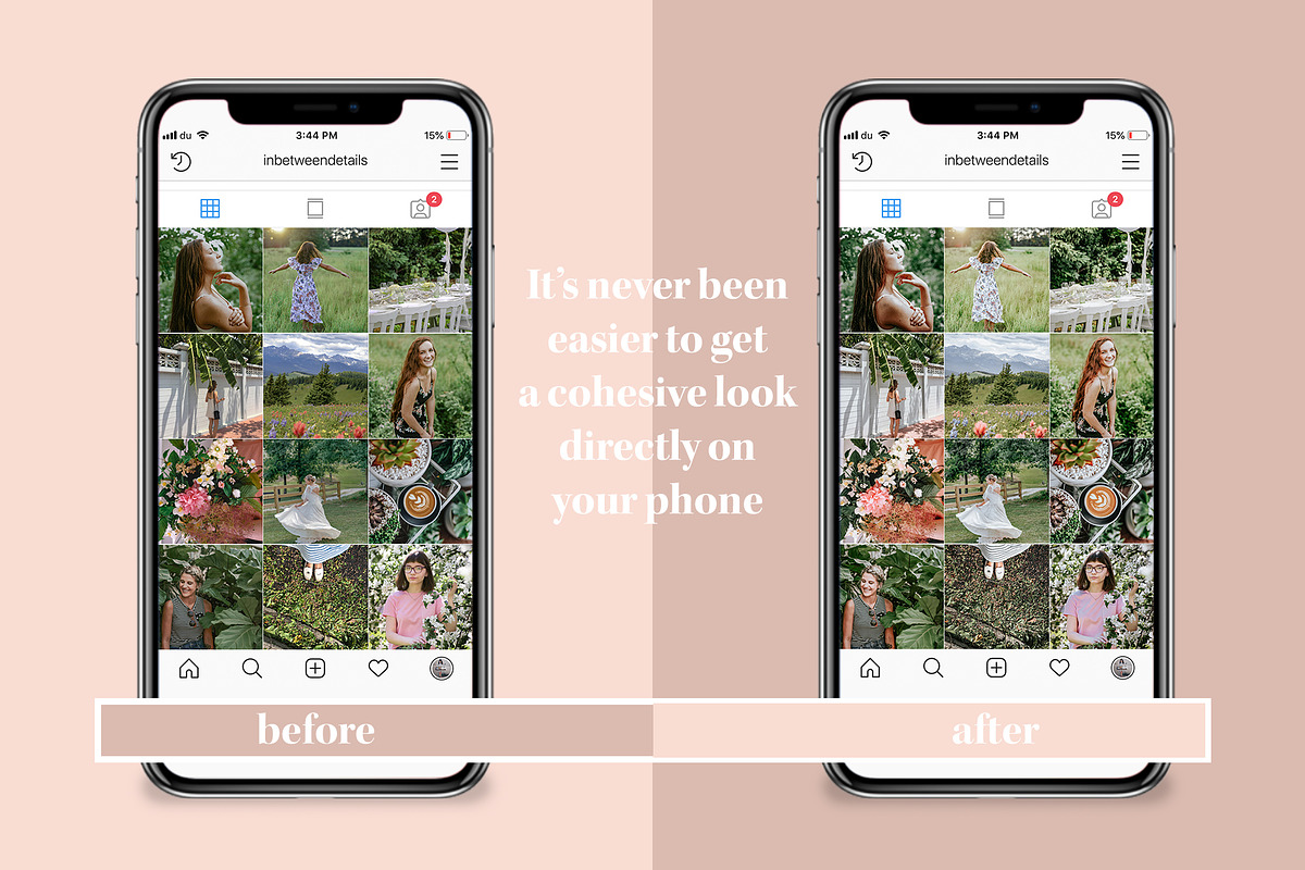 Insta Green Lightroom Mobile Presets, an Action Add-On by in between details (Photo 2 of 17)