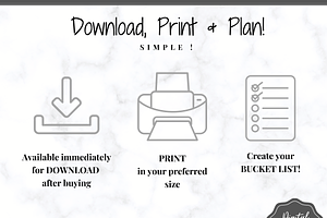 Bucket List Printable