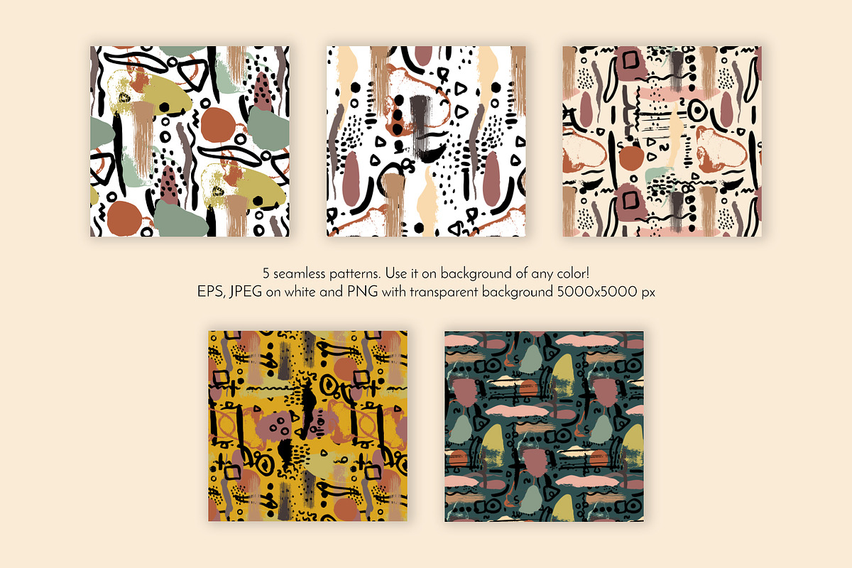Modern Abstract Collage Shapes, an Object Graphic by Rose Design