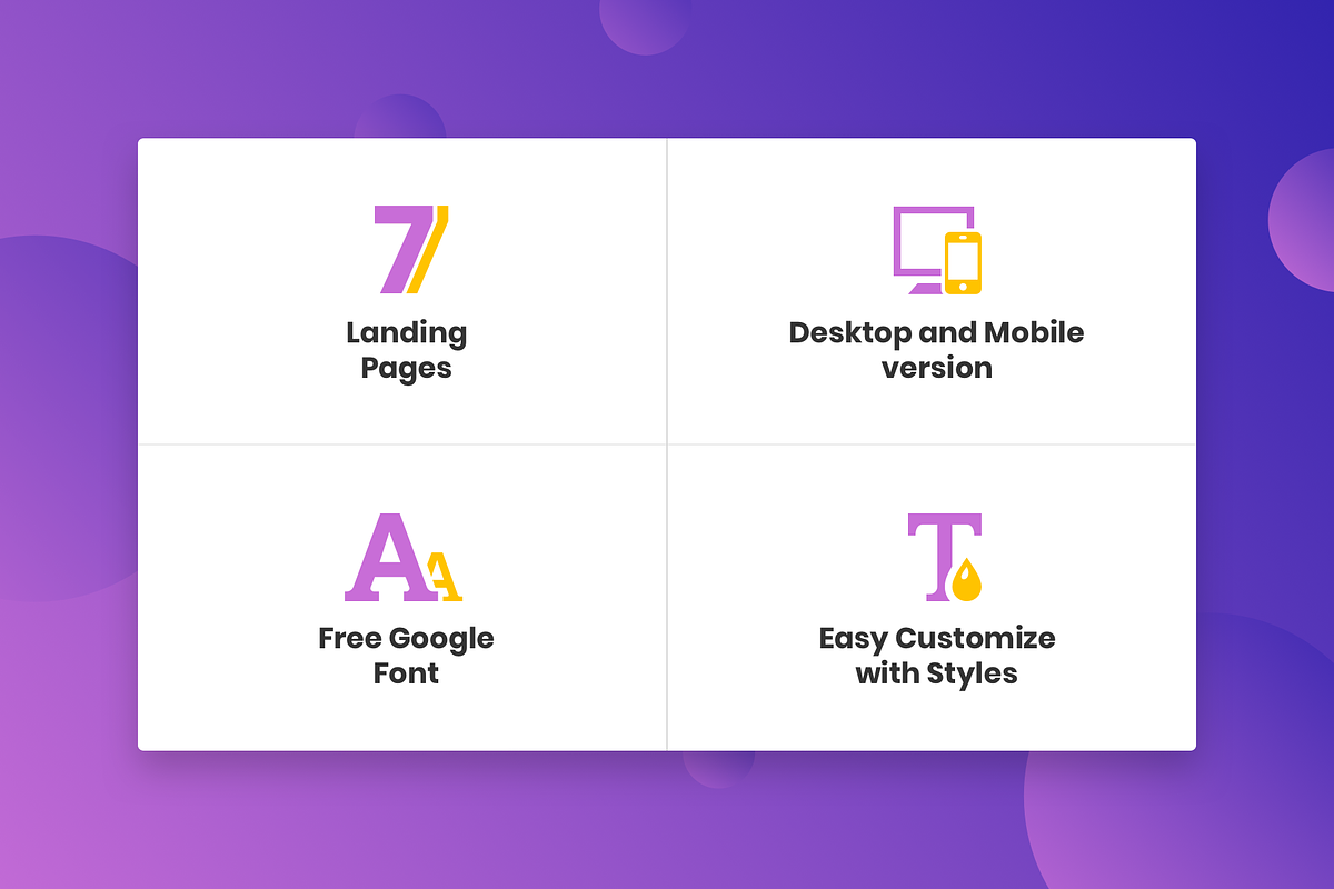 RELAP – Responsive Landing Pages, a Landing Page Template by laaqiq (Photo 2 of 9)