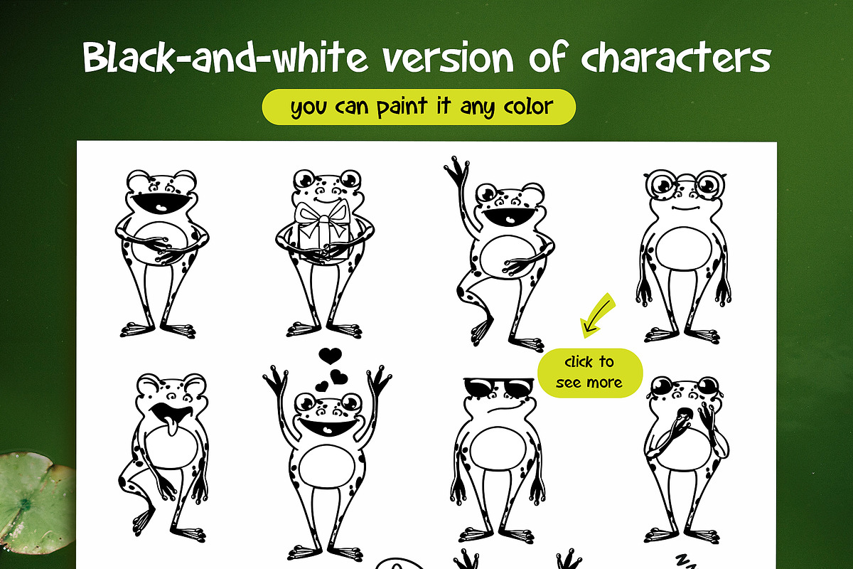 Frog character creator + lettering, a Graphic by SayMascarpone (Photo 4 of 30)