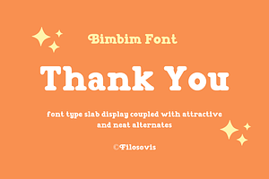 Bimbim Decorative Font