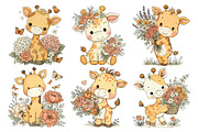 Cute Baby Giraffe Clipart, an Animal Illustration by Creative Art (Thumbnail 6 of 7)
