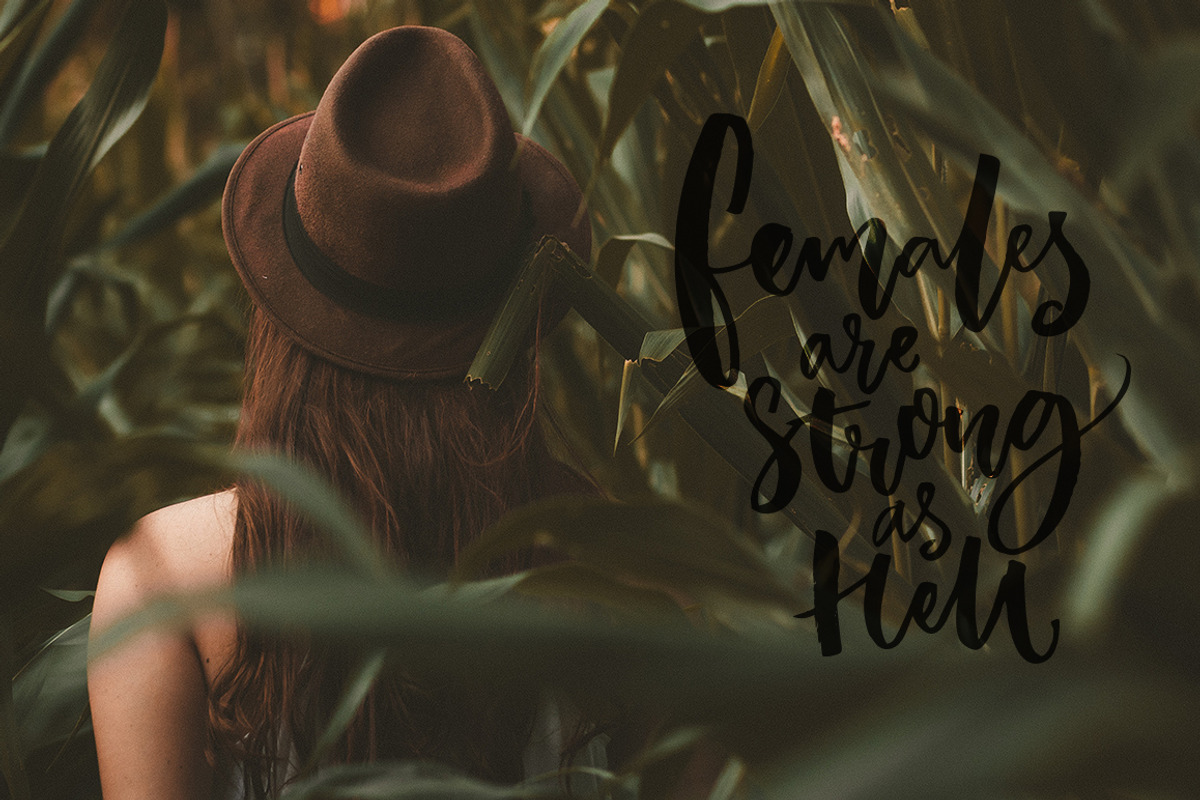 Hand lettering quotes about woman, a Graphic by Anna's Creative Store (Photo 5 of 5)