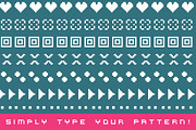 Pixel Patterns, a Symbol Font by HipFonts (Thumbnail 3 of 3)