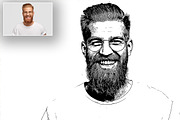 B&W Vector Art - Photo Effect, a Layer Style Add-On by Vatdesign (Thumbnail 4 of 6)