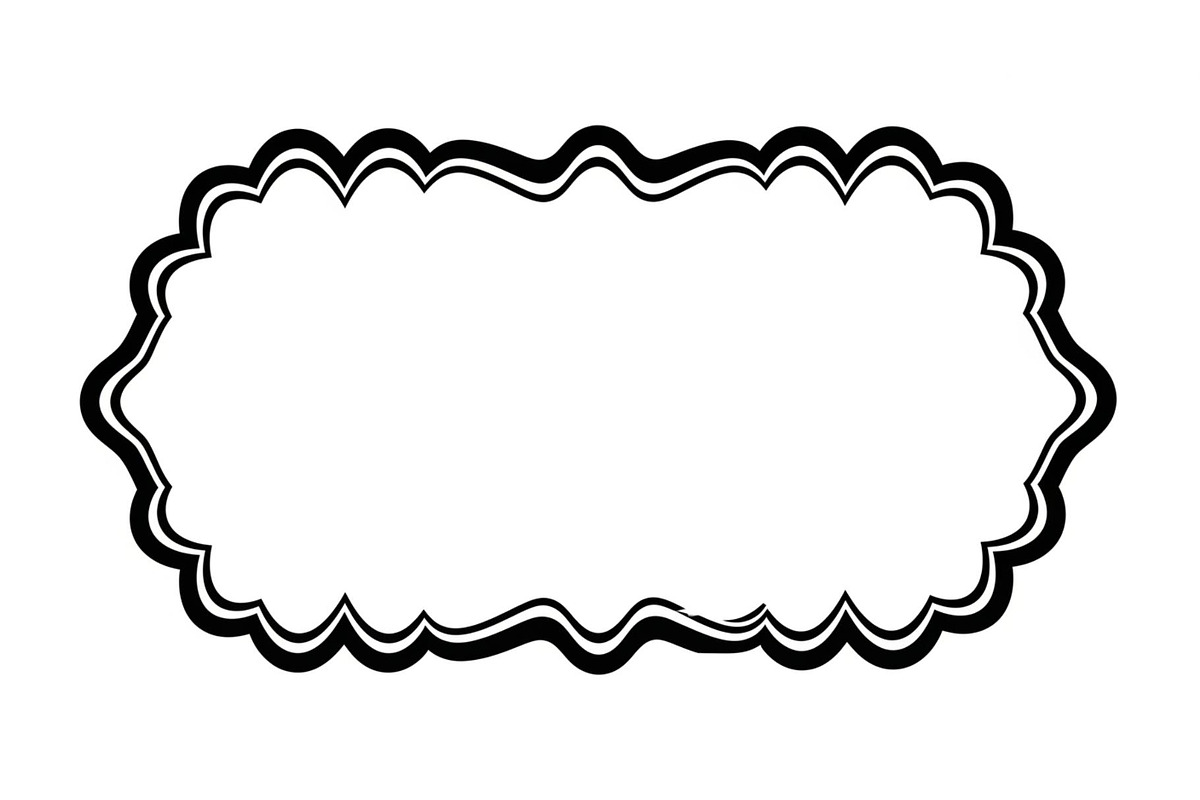 Wavy Scalloped Label Frame Bundle, an Illustration by musafir_fashion (Photo 11 of 51)