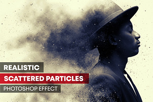 Scattered Particles Photoshop Effect