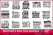 Mother's Day SVG Bundle, an Illustration by CraftingStudio