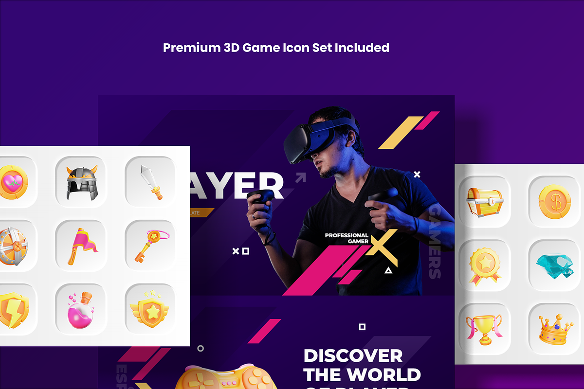 Player - Game Keynote Template, a Presentation Template by Flat Icons (Photo 7 of 7)