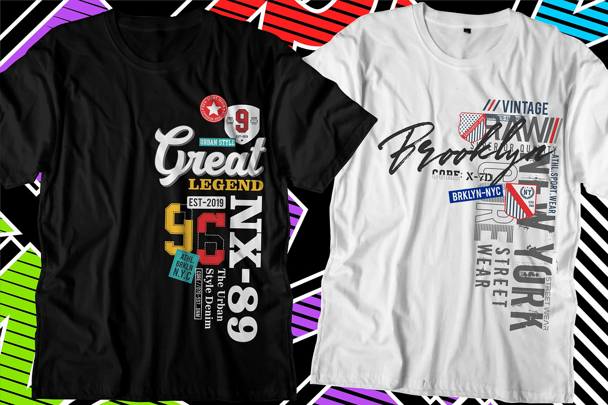 Urban City Typography T Shirt Design, a Graphic by D2PUTRI (Photo 26 of 26)