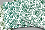 Green Toile Elegance Chinoiserie, a Pattern Graphic by Fine Purple Elephant (Thumbnail 4 of 5)