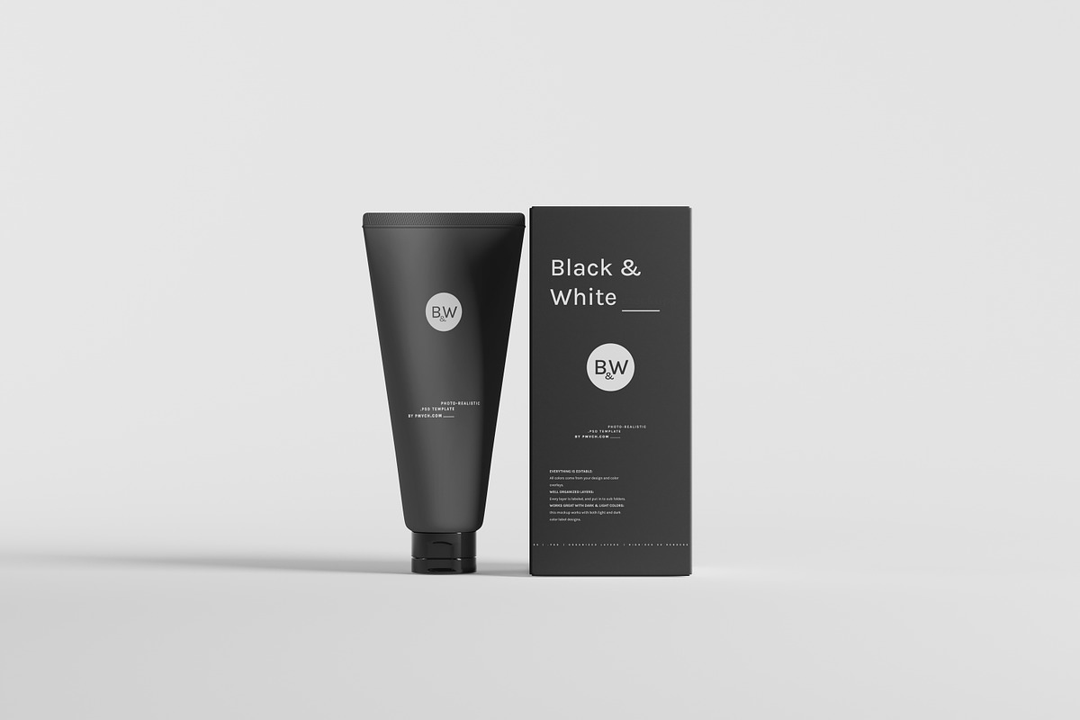 Black & White Mockups - Pump Bottles, a Packaging Mockup by pmvch (Photo 159 of 160)