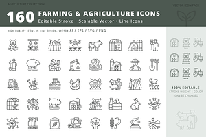 Farming icons collection