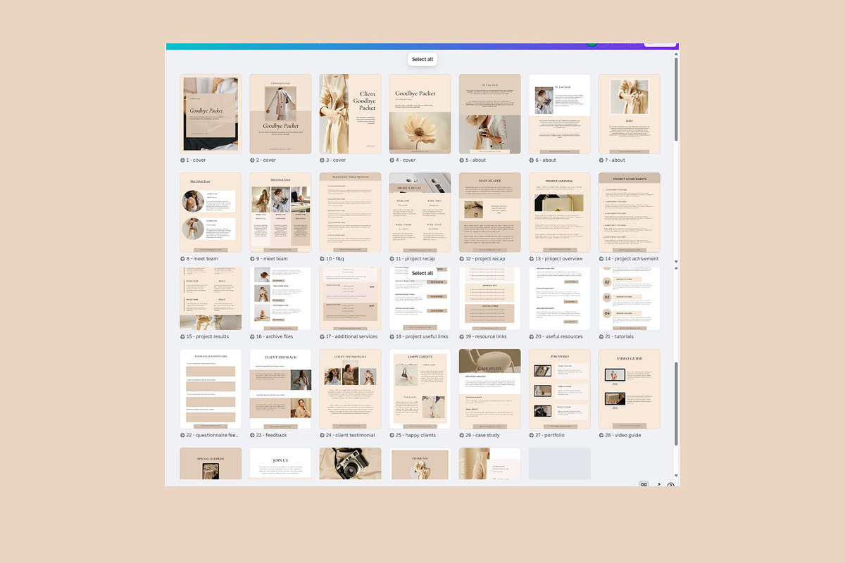 Client Welcome Services Bundle CANVA, a Brochure Template by Deepa Template Studio (Photo 22 of 23)