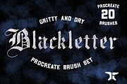 Gothic Blackletter Procreate Brushes, a Brush Add-On by The Forge Type Co (Thumbnail 12 of 12)