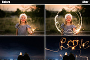 100 Sparklers alphabet photo overlay, a Brushes & More by OverlayBox (Thumbnail 2 of 4)