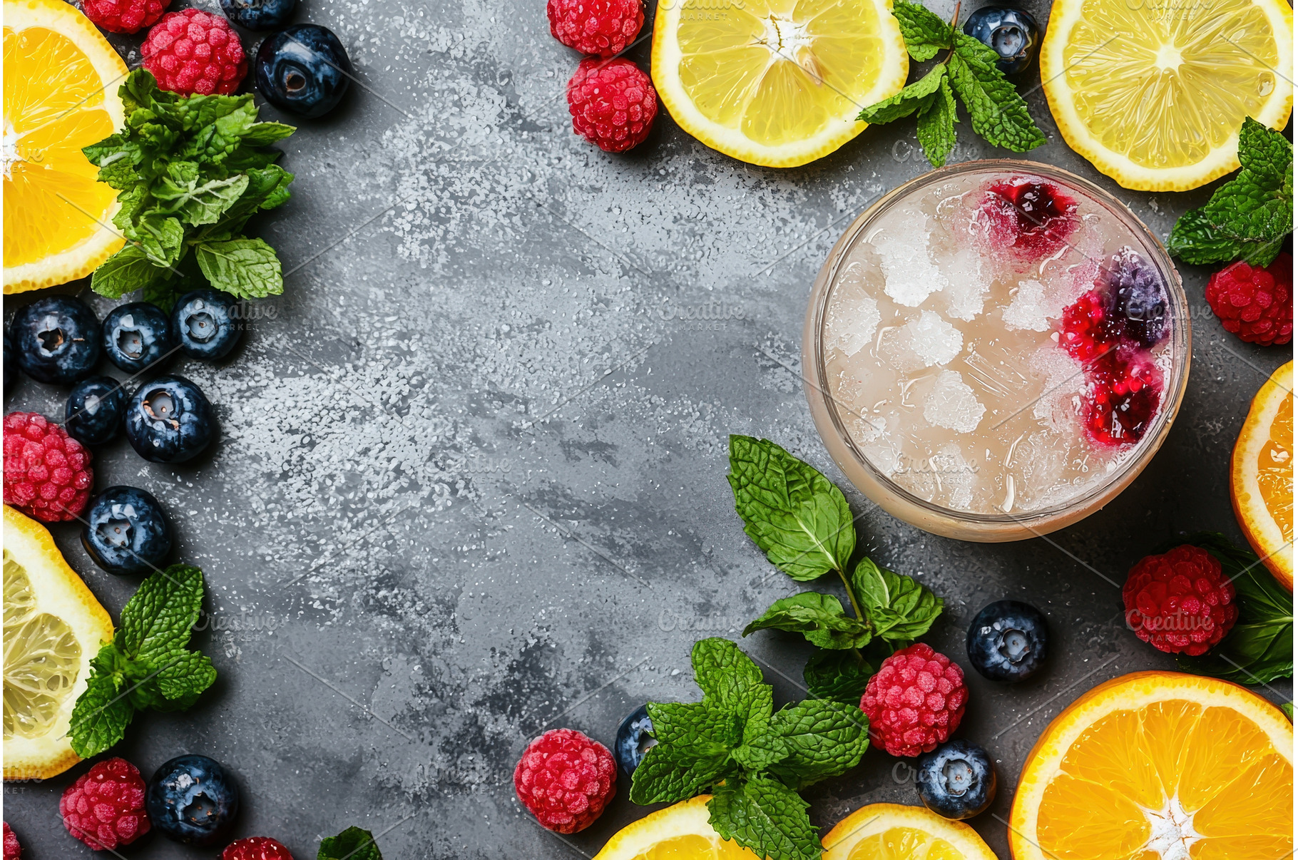 Citrus and Berry Infused Mocktail, a Food & Drink Photo by Rodica Ciorba