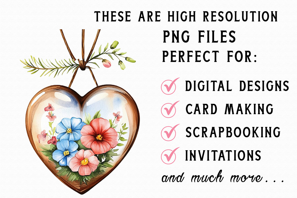 Watercolor Romance Clipart Bundle, an Illustration by Libby Wishes (Photo 4 of 7)