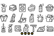 Household Cleaning Tools Set, an Illustration by designvectx (Thumbnail 3 of 3)