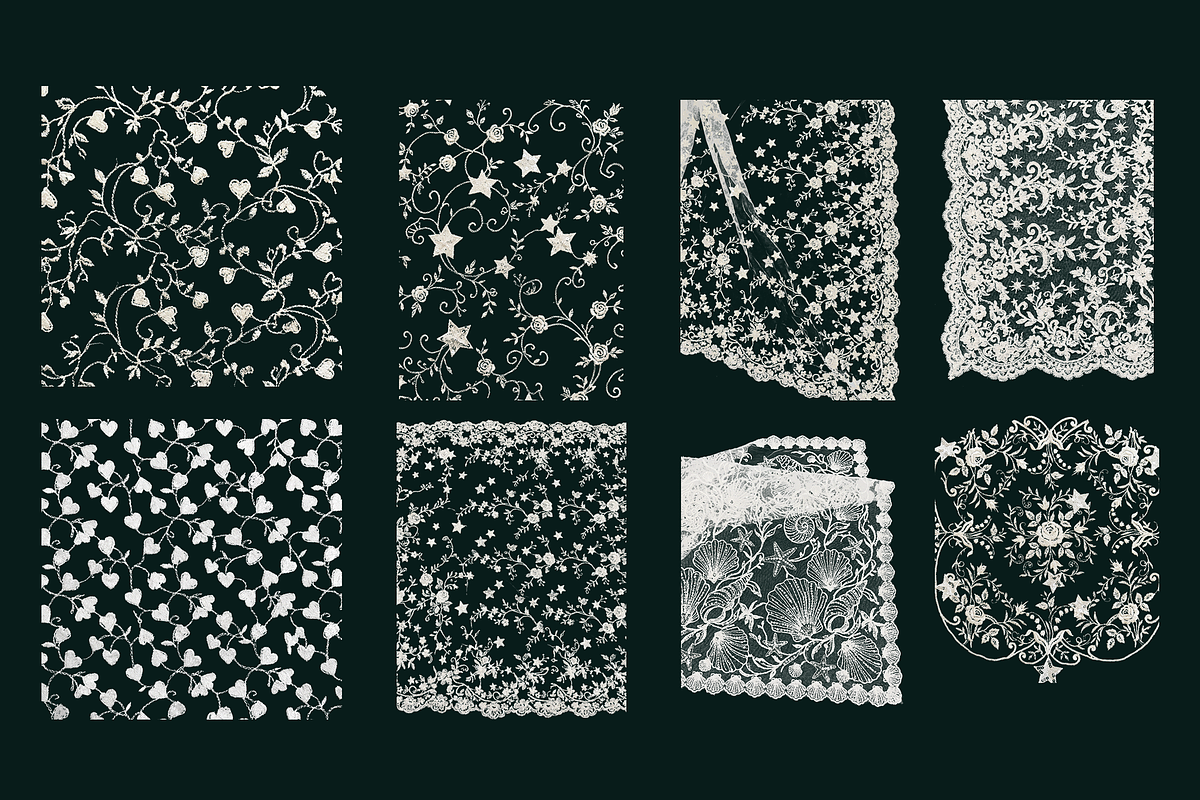 50+ Midnight Embroidery, a Pattern Graphic by Lilithcollageart (Photo 8 of 9)